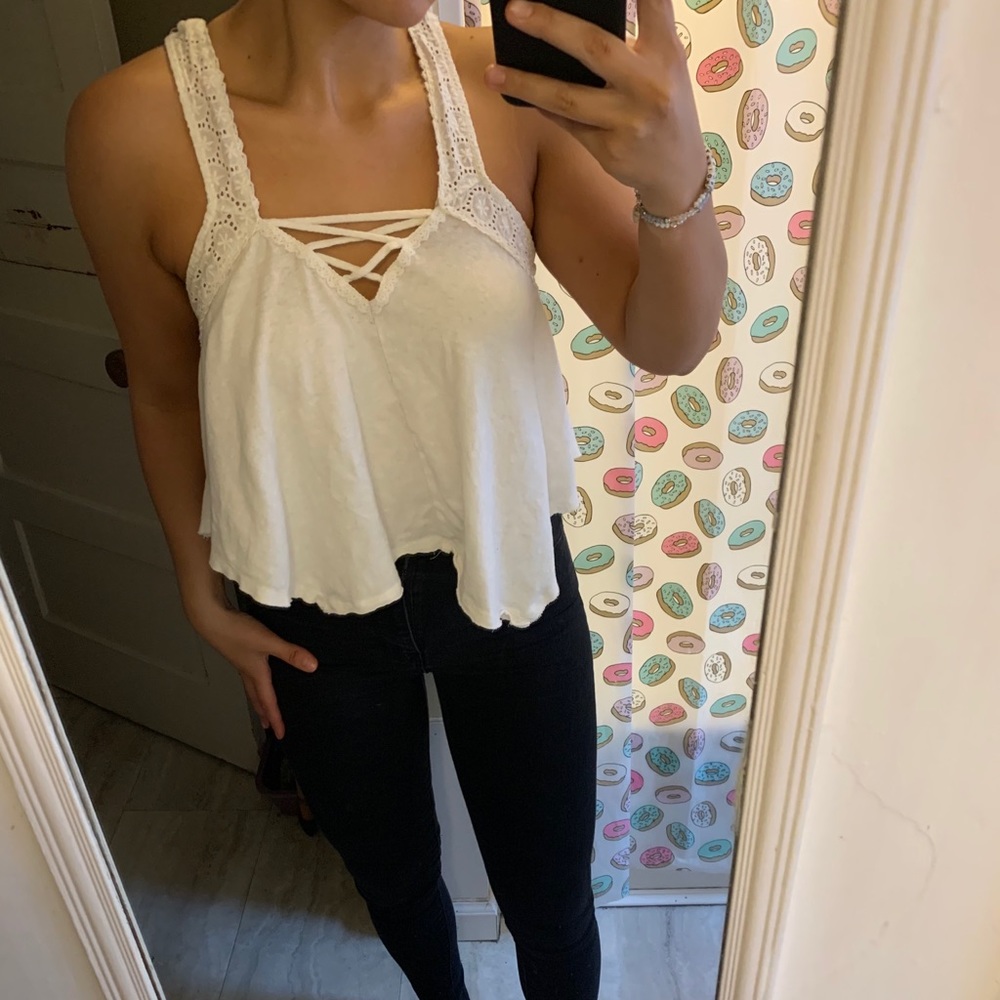 White tank top